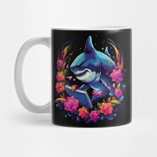 Shark Reads Book Mug